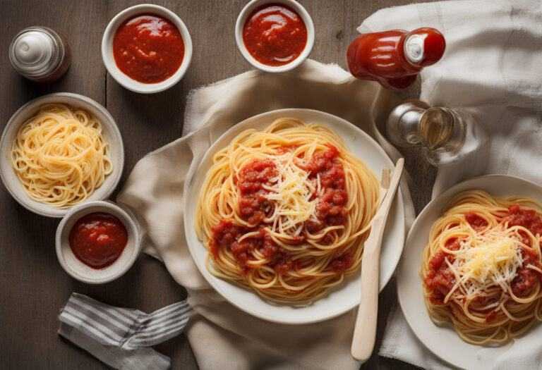 Špagety s kečupom a syrom – kalórie