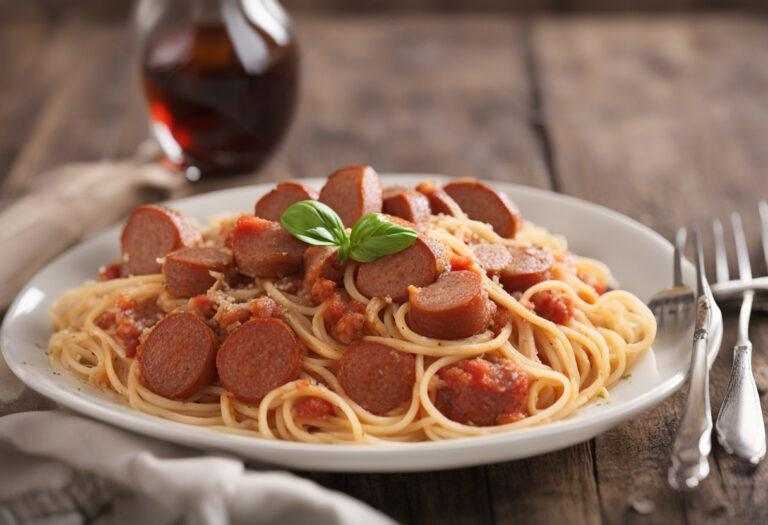 Špagety s klobásou