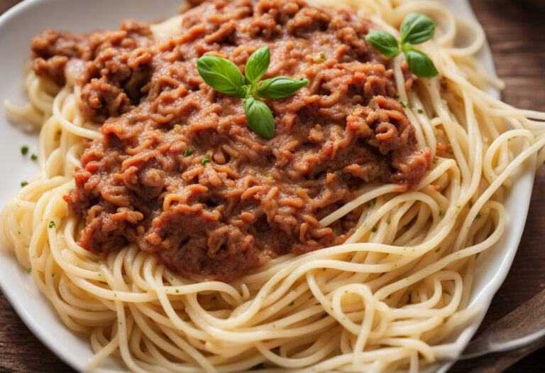 Špagety s mletým mäsom – varecha