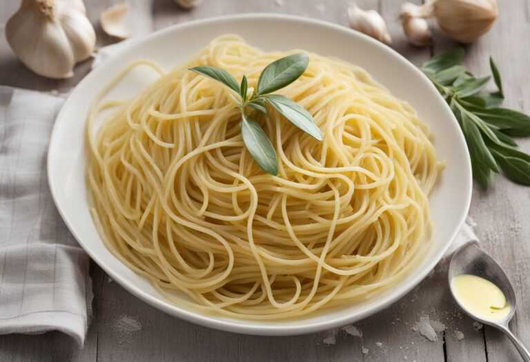 Špagety s olivovým olejom a cesnakom