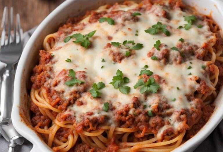 Zapekané bolonské špagety