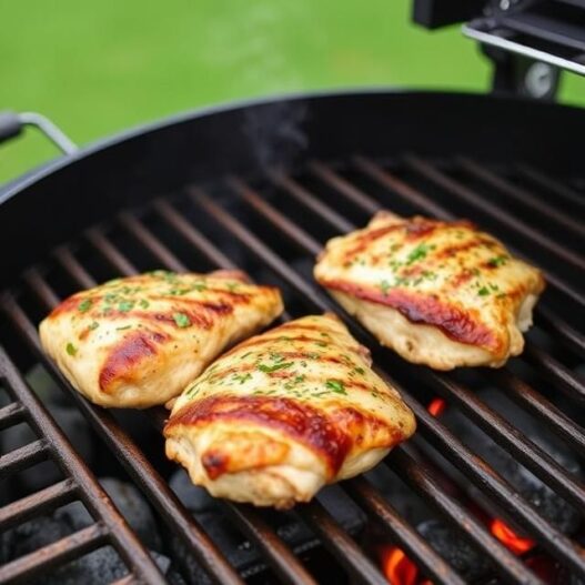 Ako dlho grilovať kuracie stehná na grile