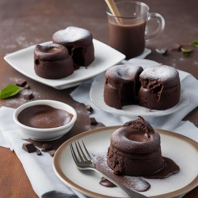 Čokoládové lava koláče