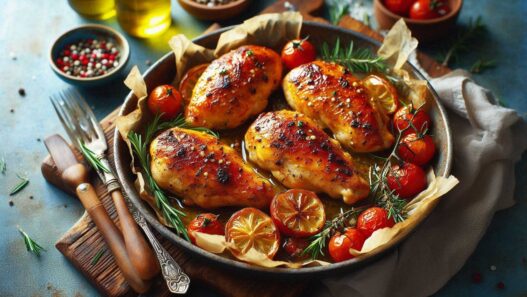 Kuracie prsia pečené v rúre - Recept