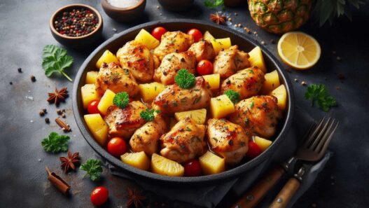 Kuracie prsia s ananásom - Recept