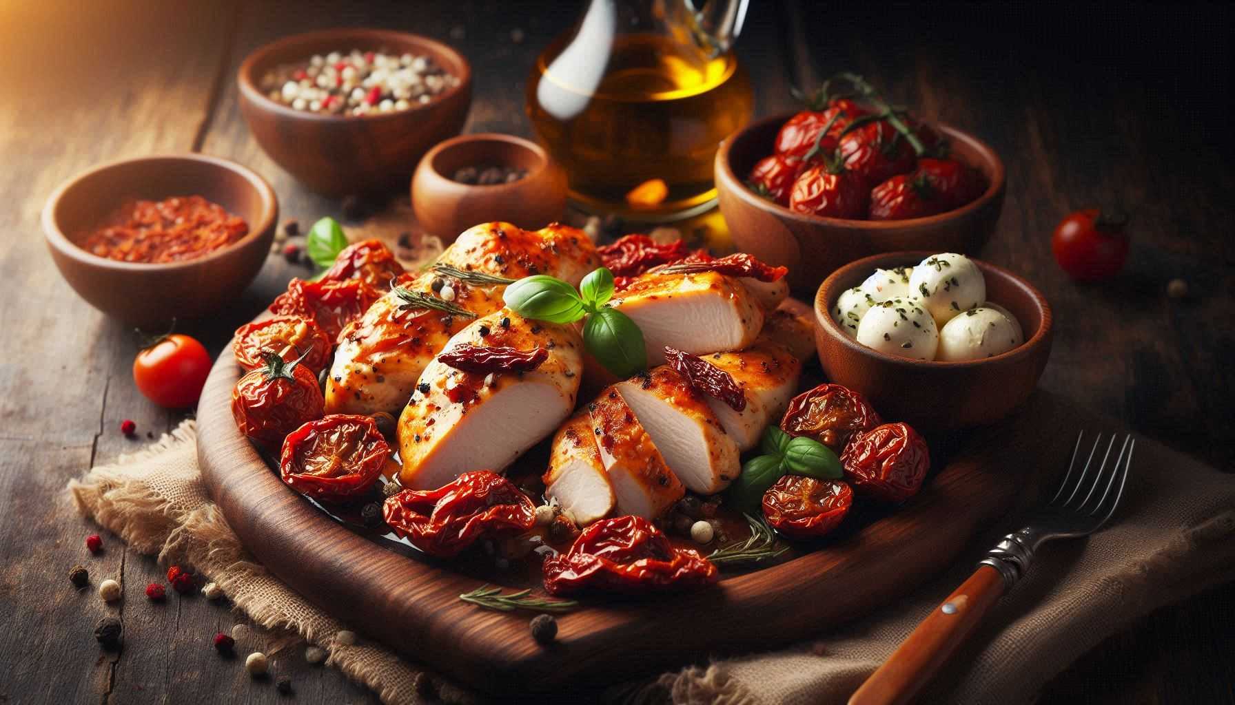 Kuracie prsia - sušené paradajky mozzarella