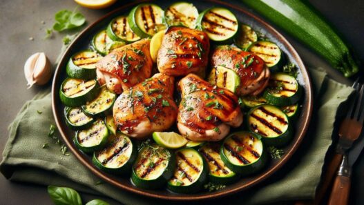 Kuracie stehná s cuketou