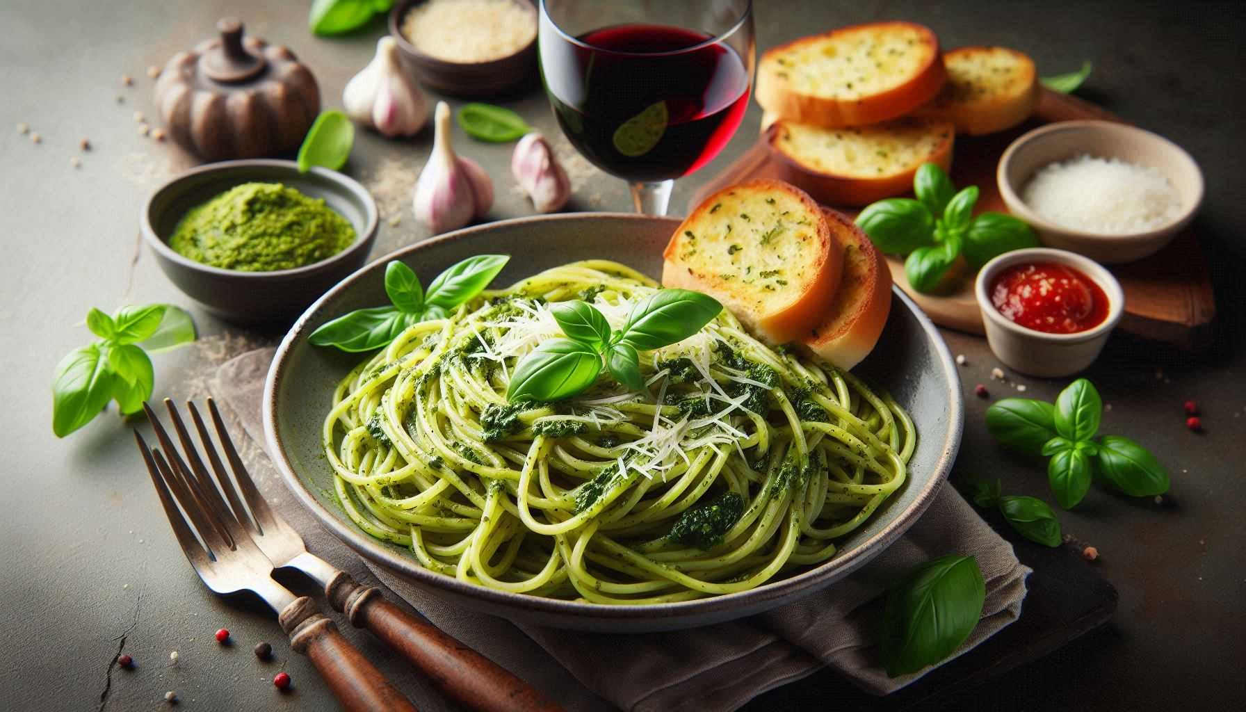 Pesto špagety