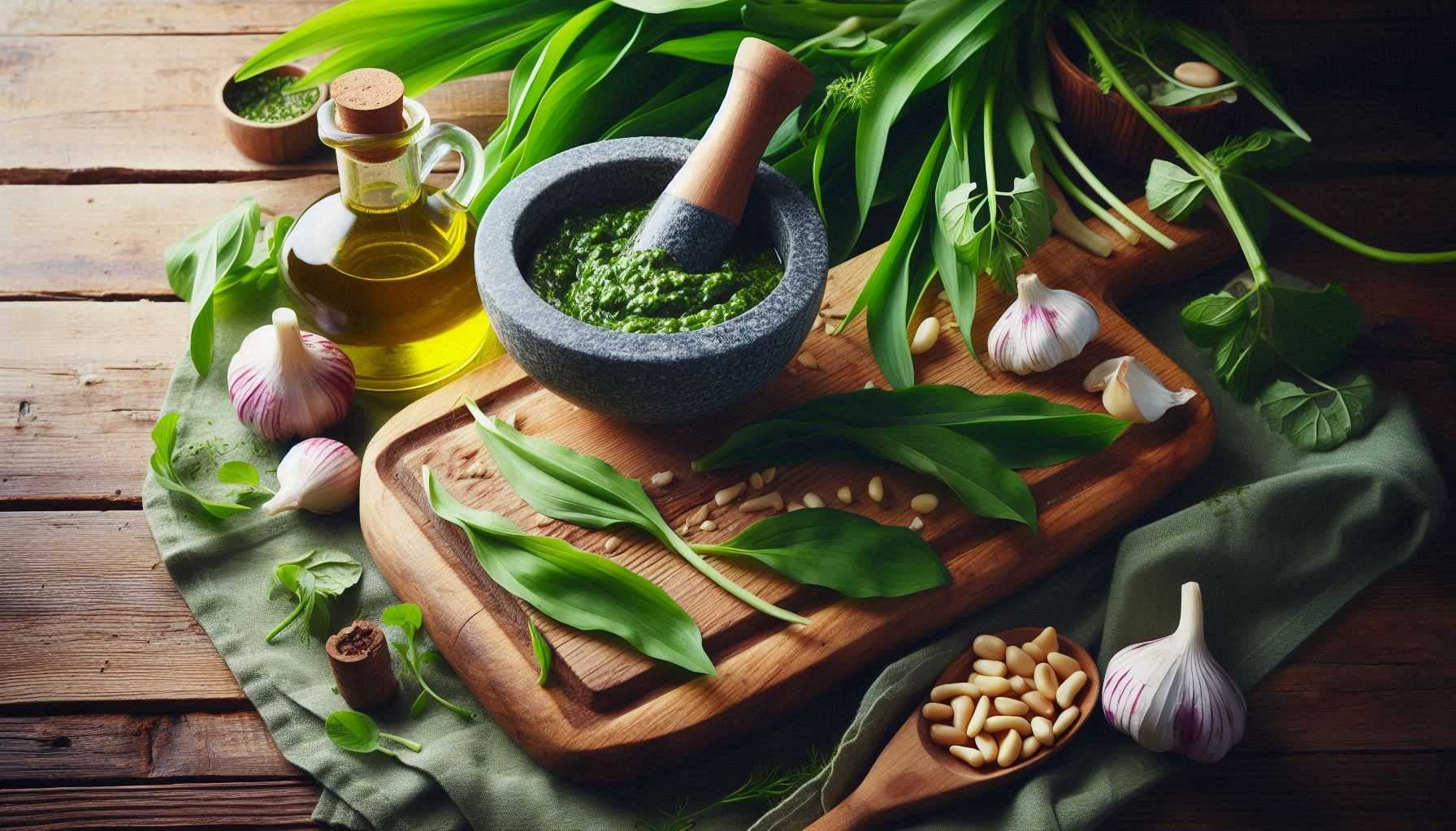 Pesto z medvedieho cesnaku recept