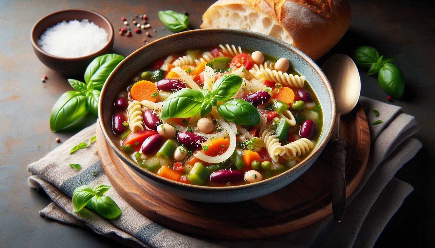 Polievka minestrone s cestovinou