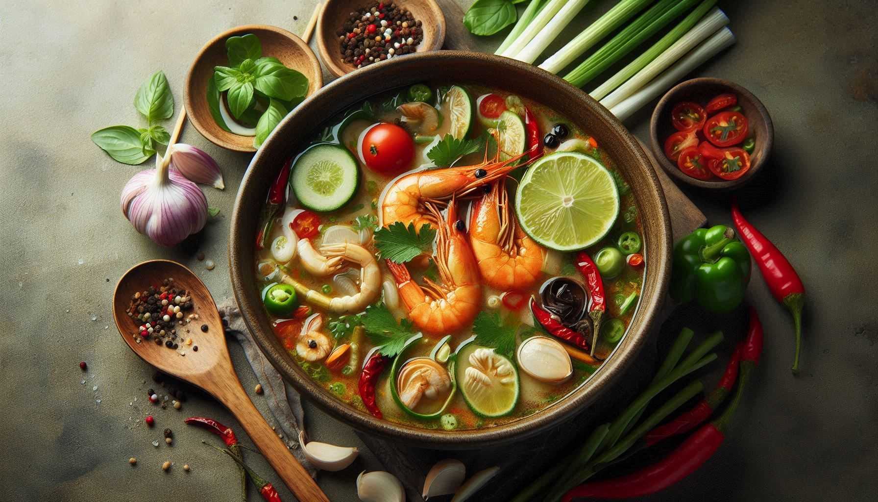 Thajská polievka Tom Yum - Recept