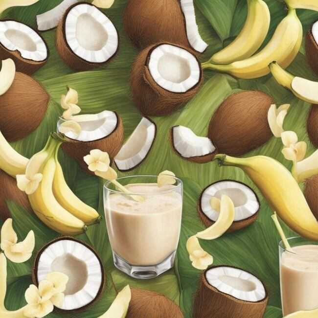 Tropický kokosovo-banánový smoothie bowl
