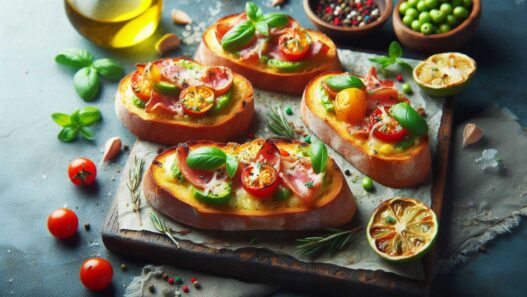 Zapekané bruskety