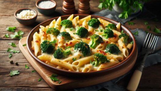 Zapekané penne s brokolicou