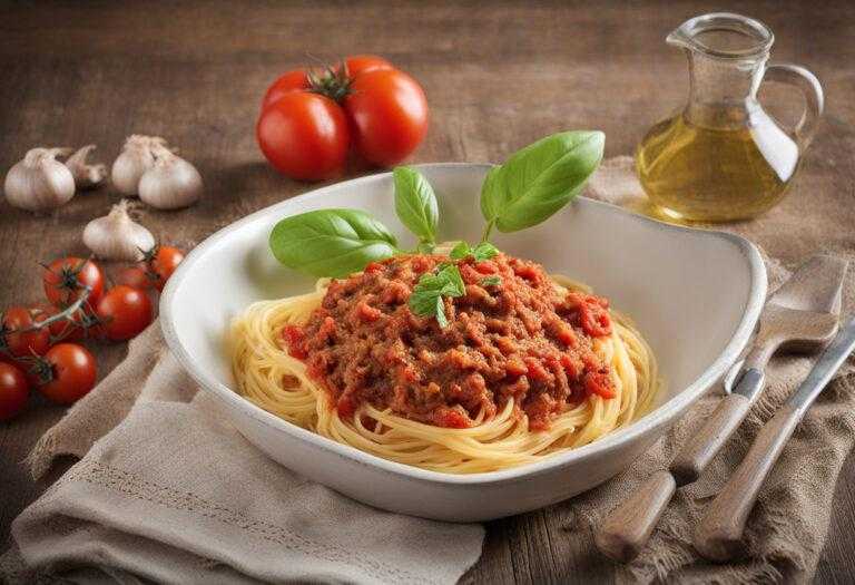 Špagety s mletým mäsom a paradajkami