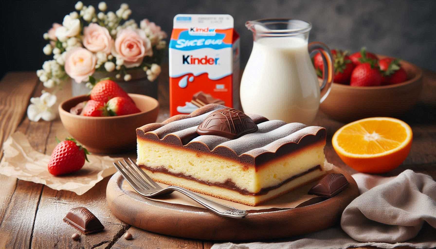 Kinder mliečny rez recept bez múky