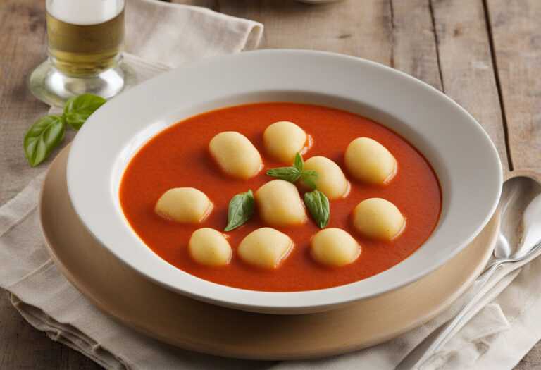 Krupicové halušky do paradajkovej polievky