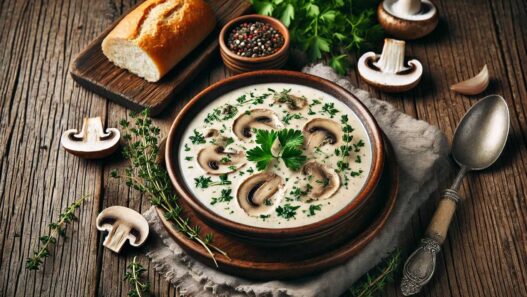 polievka z hlivy ustricovej na kyslo